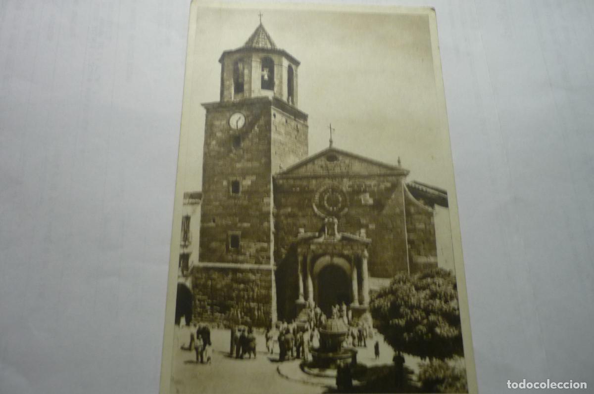 Postales: postal prades iglesia fachada fuente cm