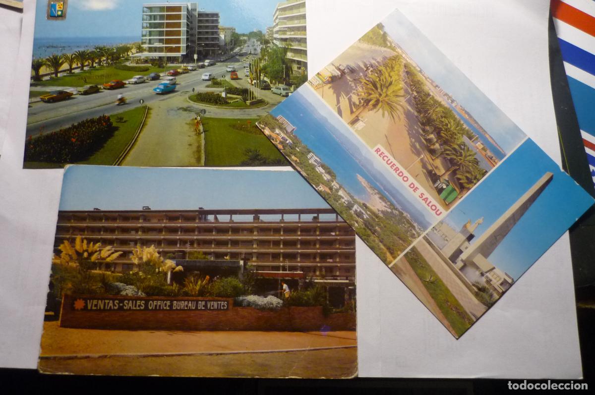 Postales: lote postales salou&iexcl; 1 blanco otras escrita y circulada cm