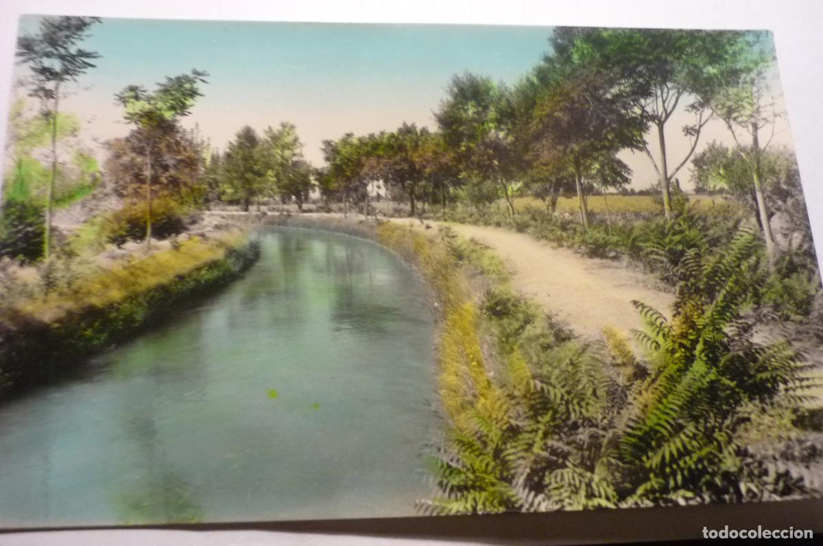 Postales: postal bellpuig canal urgel coloreada escrita cm
