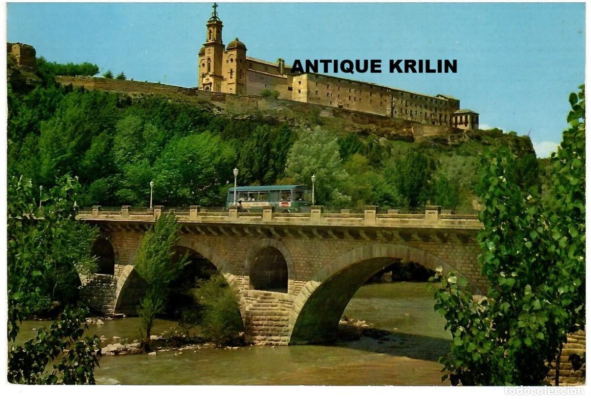 Postales: BALAGUER N&ordm; 108 PUENTE SOBRE RIO SEGRE Y SANTO CRISTO / SIN EDITOR 1964 / SIN FRANQUEAR PERO ESCRITA