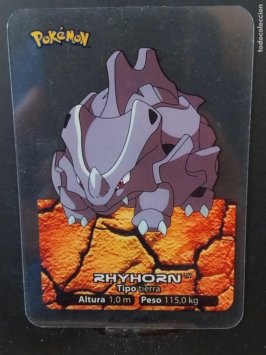 Postales: POKEMON LAMINCARDS EDIBAS MC CROMO 111 RHYHORN A&Ntilde;O 2005 JUGADA ORIGINAL