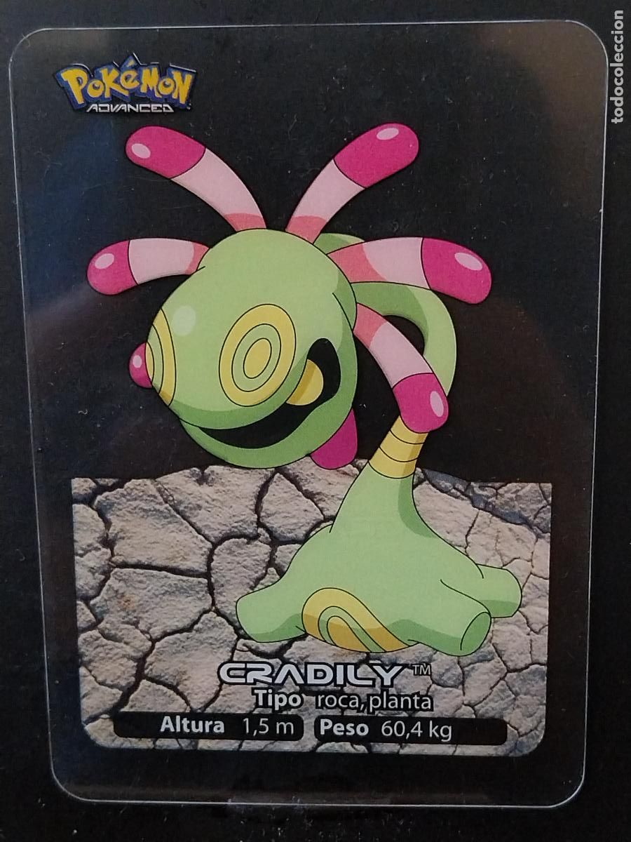 Postales: POKEMON LAMINCARDS EDIBAS MC CROMO 107 GRADILY A&Ntilde;O 2005 JUGADA ORIGINAL