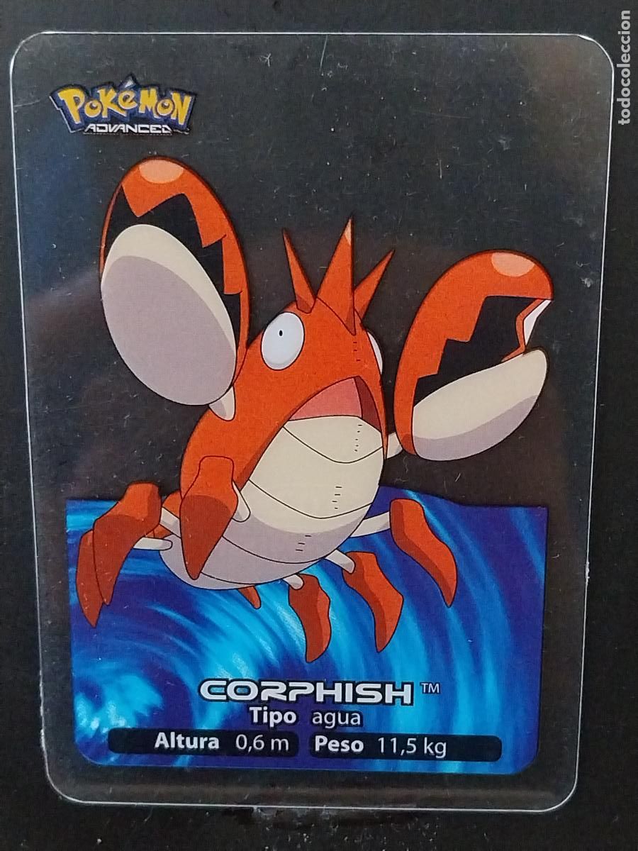 Postales: POKEMON LAMINCARDS EDIBAS MC CROMO 102 CORPHISH A&Ntilde;O 2005 JUGADA ORIGINAL