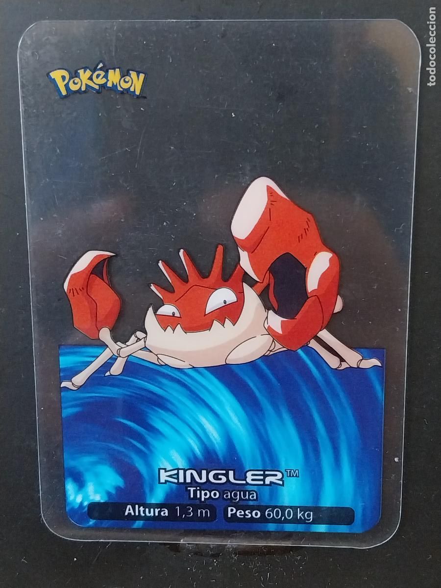 Postales: POKEMON LAMINCARDS EDIBAS MC CROMO 099 99 KINGLER A&Ntilde;O 2005 JUGADA ORIGINAL