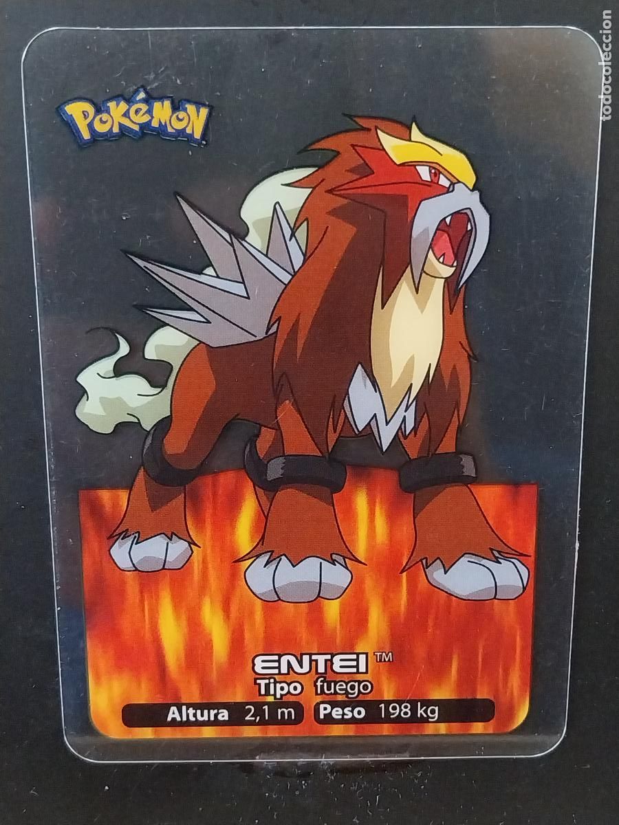 Postales: POKEMON LAMINCARDS EDIBAS MC CROMO 089 ENTEI A&Ntilde;O 2005 JUGADA ORIGINAL