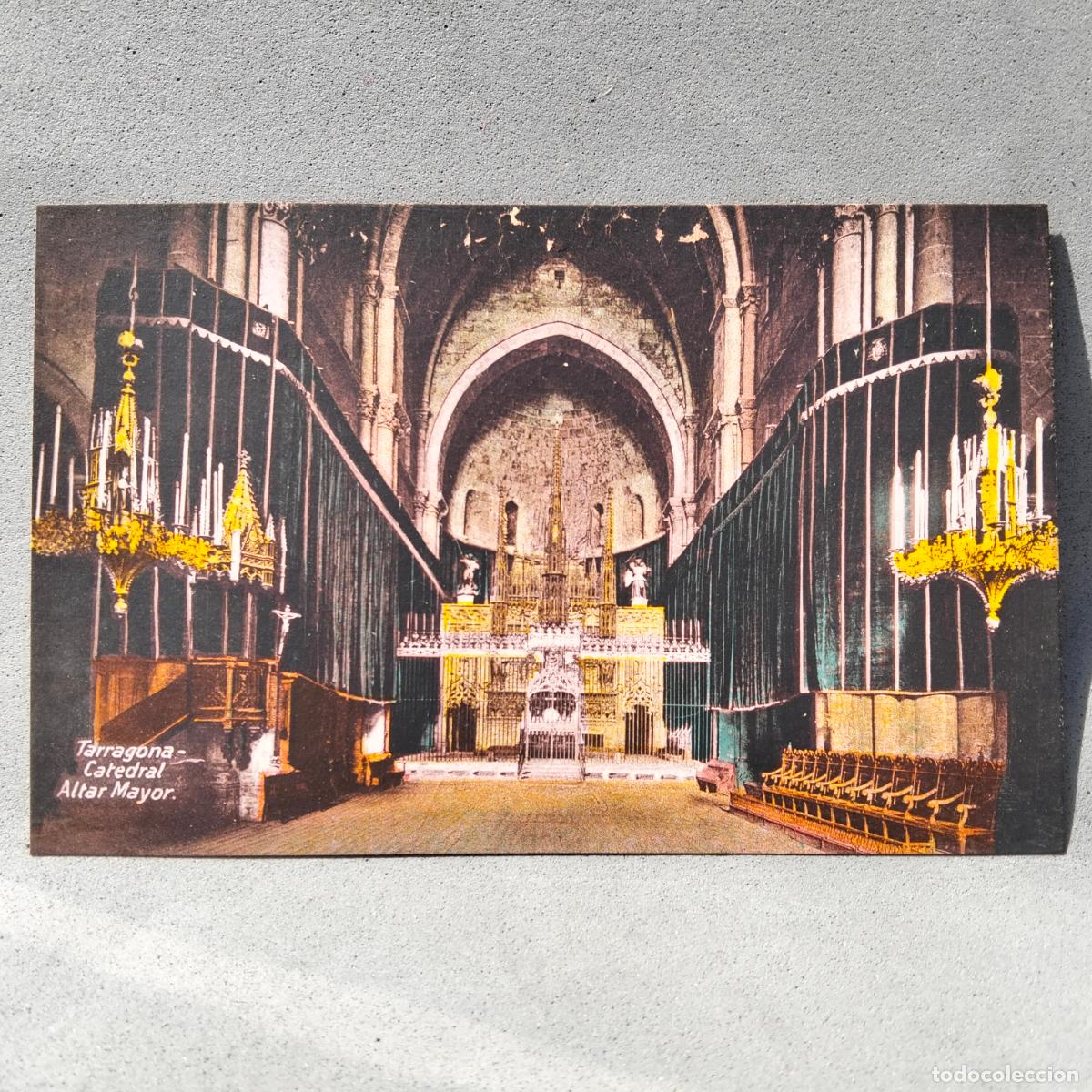 Postales: Edici&oacute;n Anguela Hermanos, Tarragona. Catedral. Altar Mayor.