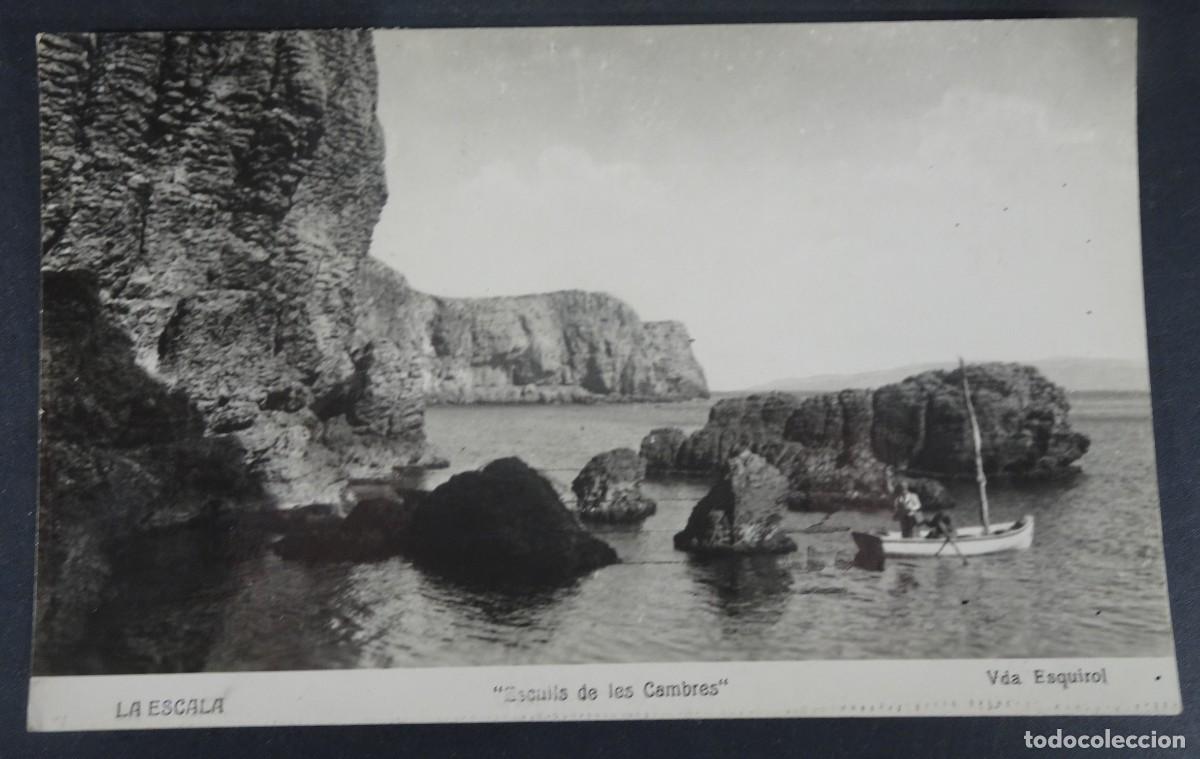 Postales: ANTIGUA POSTAL FOTOGR&Aacute;FICA CPSM , LA ESCALA, COSTA BRAVA ,V. ESQUIROL, 1949, VER FOTOS