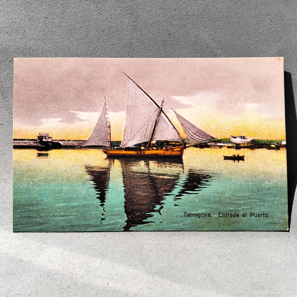 Postales: Edici&oacute;n Anguela Hermanos, Tarragona. Entrada al Puerto