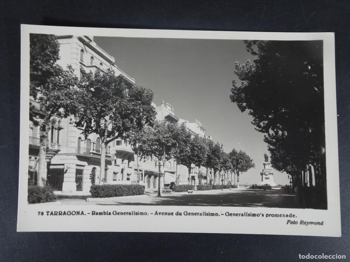 Postales: ANTIGUA POSTAL FOTOGR&Aacute;FICA CPSM, RAMBLA GENERAL&Iacute;SIMO , TARRAGONA, RAYMOND, VER FOTOS
