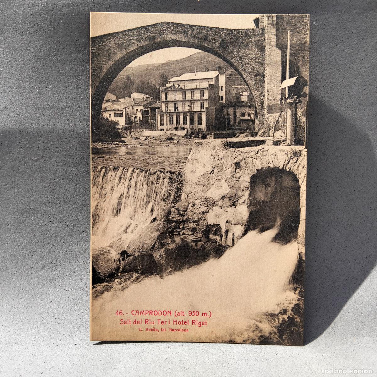 Postales: Lucien Roisin, Camprodon. Salt del Riu Ter i Hotel Rigat