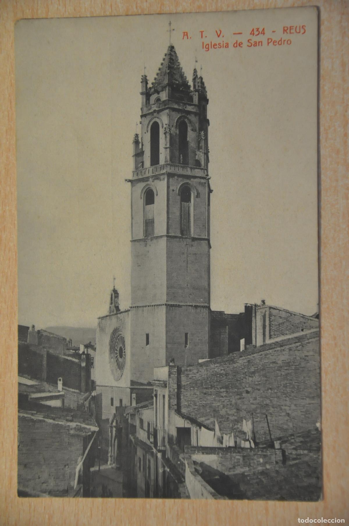 Postkarten: postal reus iglesia de san pedro atv 434en buen estado sin circular V1