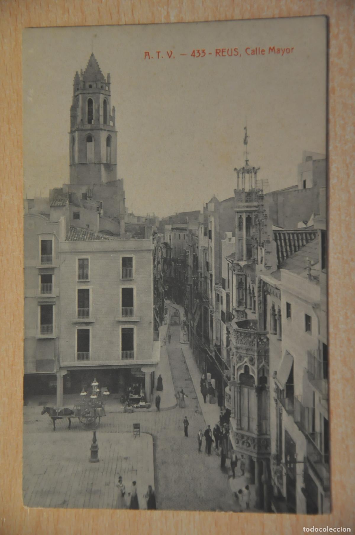 Postkarten: postal reus calle mayor atv 433