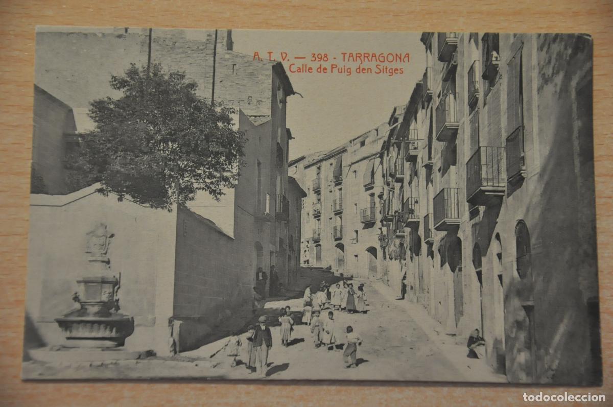 Postkarten: postal tarragona calle de puig den sitges atv 398