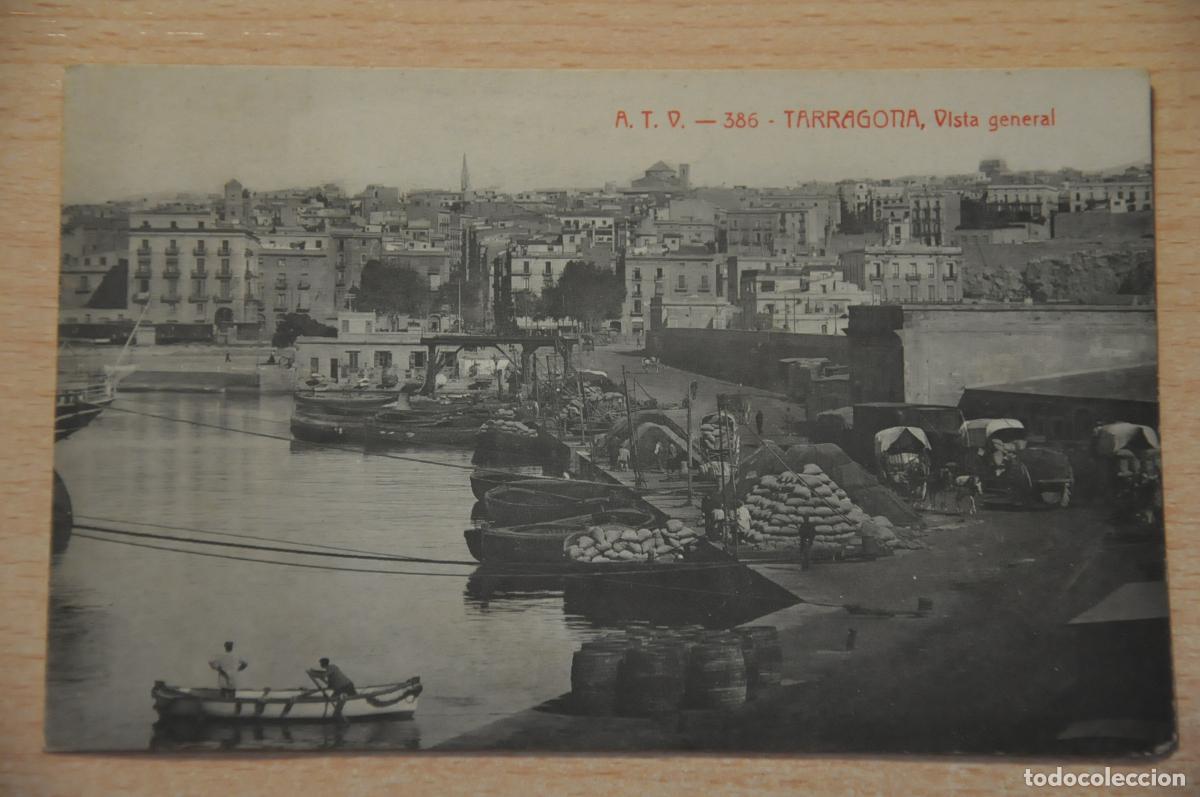 Postales: postal tarragona vista general atv 386