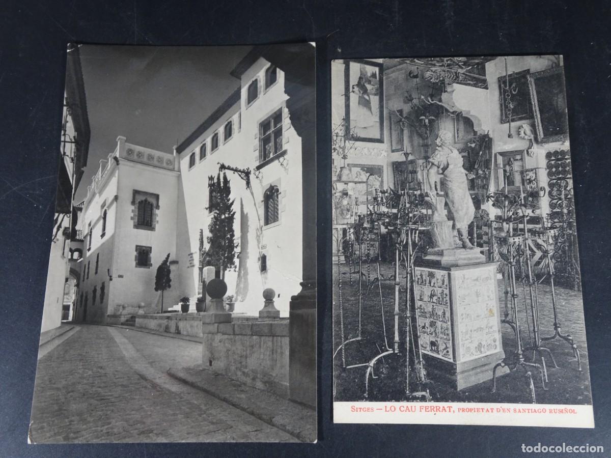Postales: 2 ANTIGUAS POSTALES CPA, LO CAU FERRAT, SITGES, VER FOTOS