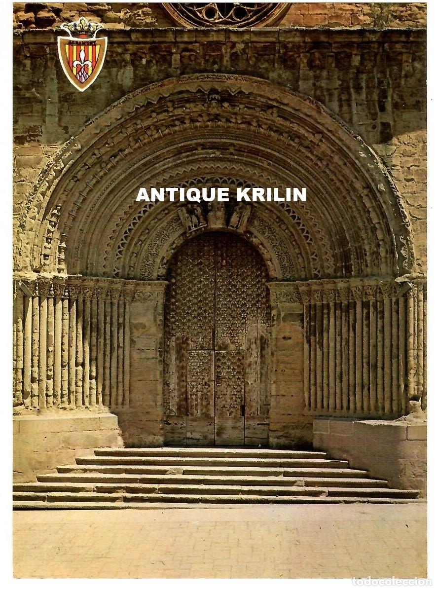 Postales: AGRAMUNT N&ordm; 13 DETALLE PORTADA IGLESIA / EDICIONES ARTFI / SIN FRANQUEAR