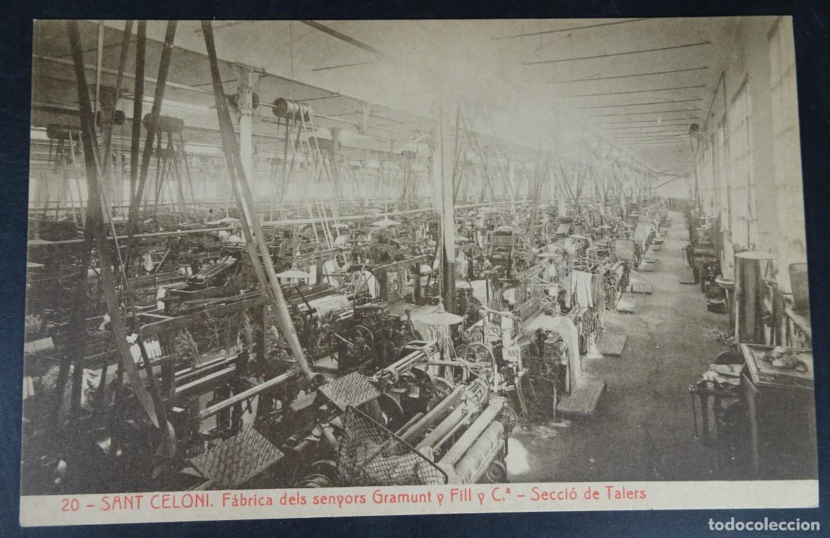 Postales: ANTIGUA POSTAL CPA, SANT ,CELONI F&Aacute;BRICA DELS SENYORS GRAMUNT Y FILL, THOMAS, VER FOTOS