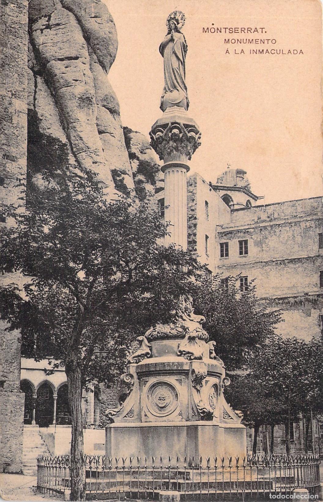 Postales: Postal de Montserrat, Monumento a la Inmaculada Concepci&oacute;n