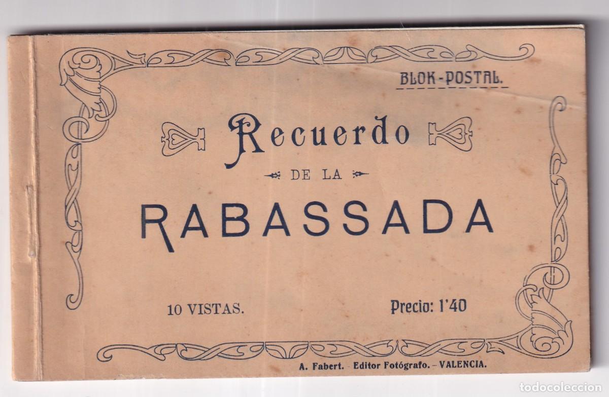 Postales: Blok postal Recuerdo de la Rabassada. A. Fabert Valencia. 10 vistas. Parque atracciones.