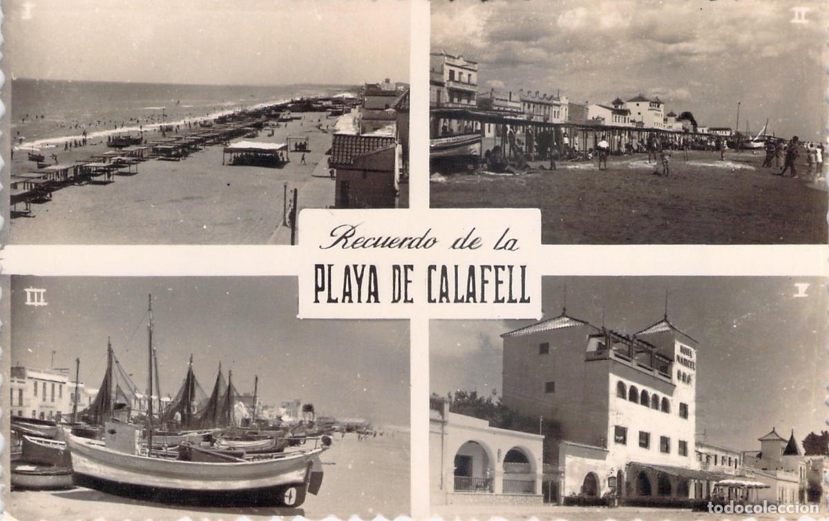 Postales: Postal de la Playa de Calafell, Tarragona - Multivista