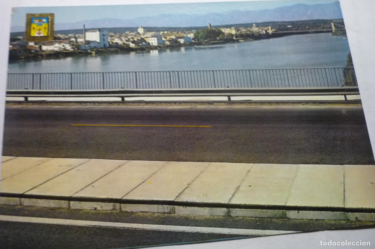 Postales: postal amposta rio ebro ciudad desde carretera cm