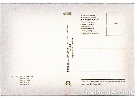 Postales: RESTAURANT.- MONTSERRAT - BARCELONA - Foto 2