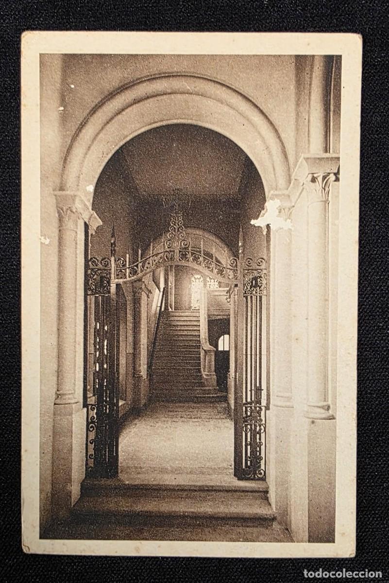 Postales: P.930 Postal antigua Real Santuario de la Salut Sabadell &ndash; Escalera del Cambril interior (Barcelona)