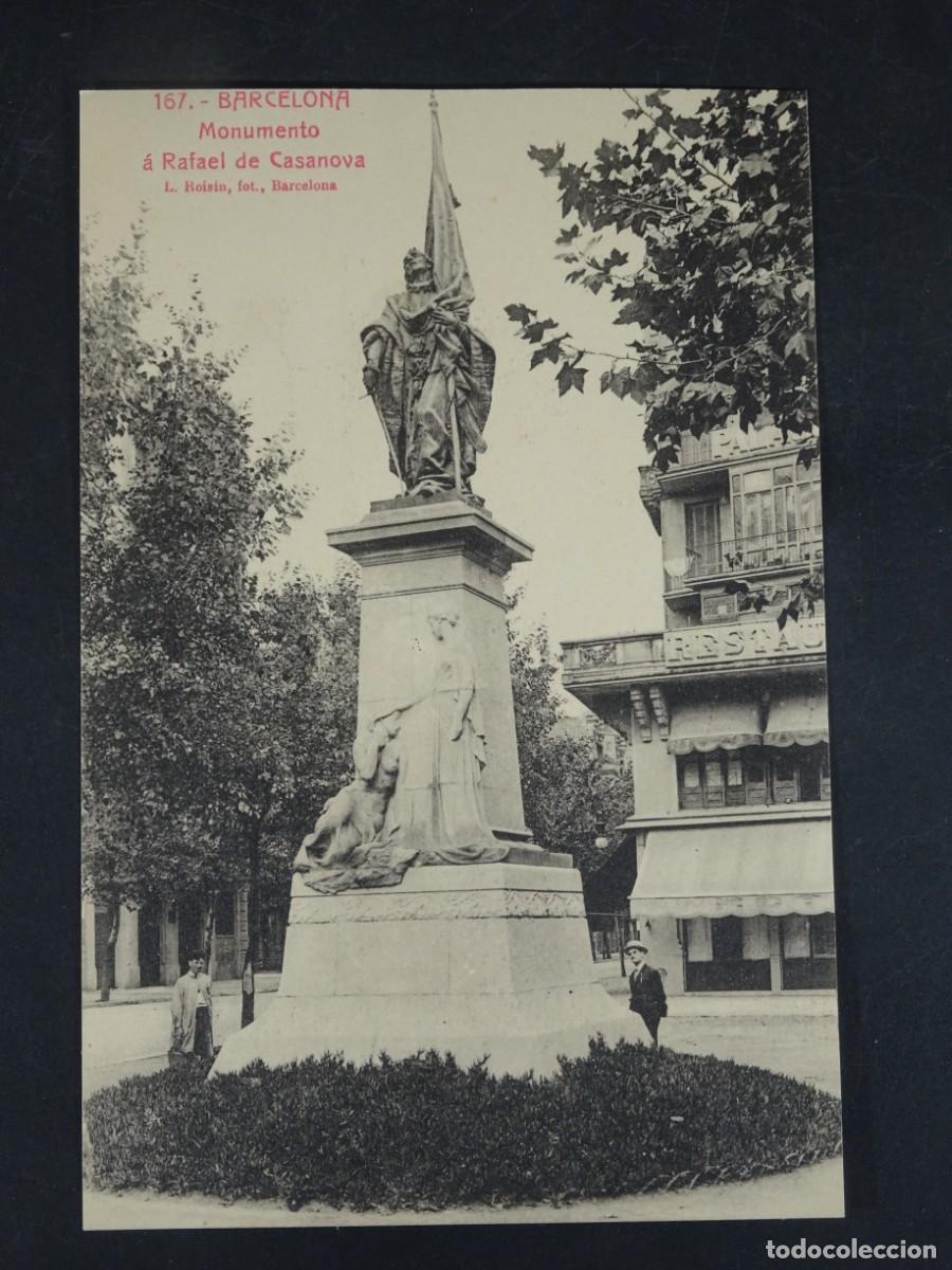 Postales: ANTIGUA POSTAL CPSM, MONUMENTO RAFAEL DE CASANOVAS , BARCELONA, L.ROISIN, VER FOTOS
