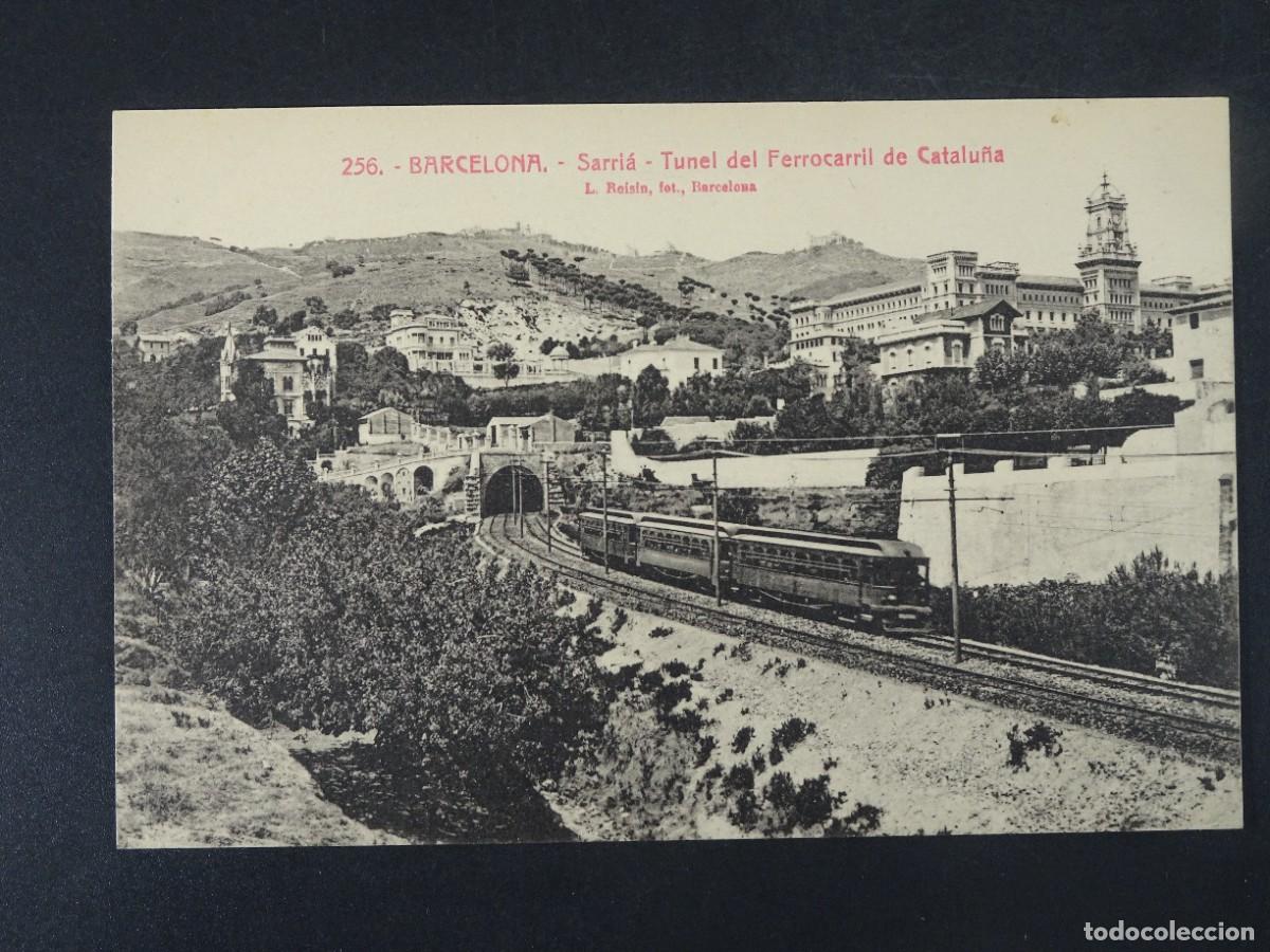 Postales: ANTIGUA POSTAL CPA, SARRI&Aacute;, T&Uacute;NEL DEL FERROCARRIL , BARCELONA, L.ROISIN, VER FOTOS