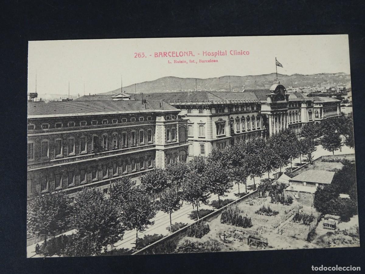 Postales: ANTIGUA POSTAL CPA, HOSPITAL CL&Iacute;NICO , BARCELONA, L.ROISIN, VER FOTOS