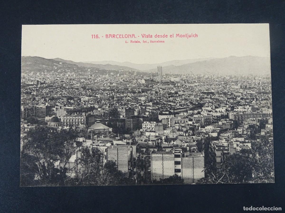 Postales: ANTIGUA POSTAL CPA, VISTA DESDE MONTJUICH , BARCELONA, L.ROISIN, VER FOTOS