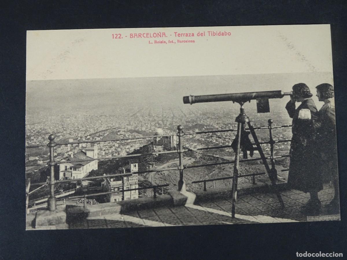 Postales: ANTIGUA POSTAL CPA, TERRAZA DEL TIBIDABO , BARCELONA, L.ROISIN, VER FOTOS
