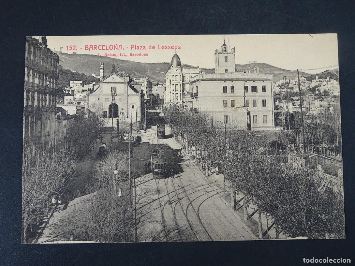 Postales: ANTIGUA POSTAL CPA, PLAZA DE LESSEPS , BARCELONA, L.ROISIN, VER FOTOS