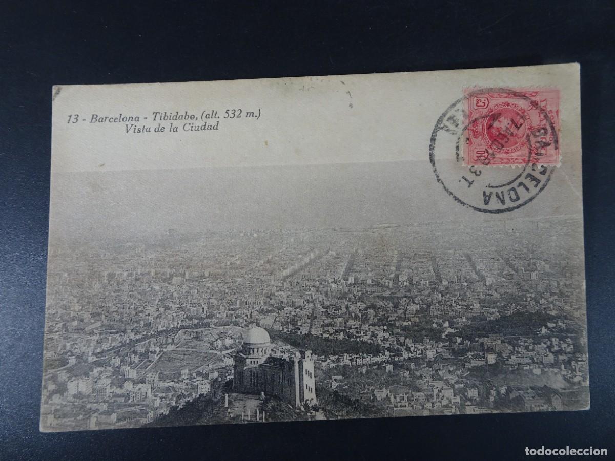 Postales: ANTIGUA POSTAL CPA, VISTA DESDE EL TIBIDABO, BARCELONA, VER FOTOS