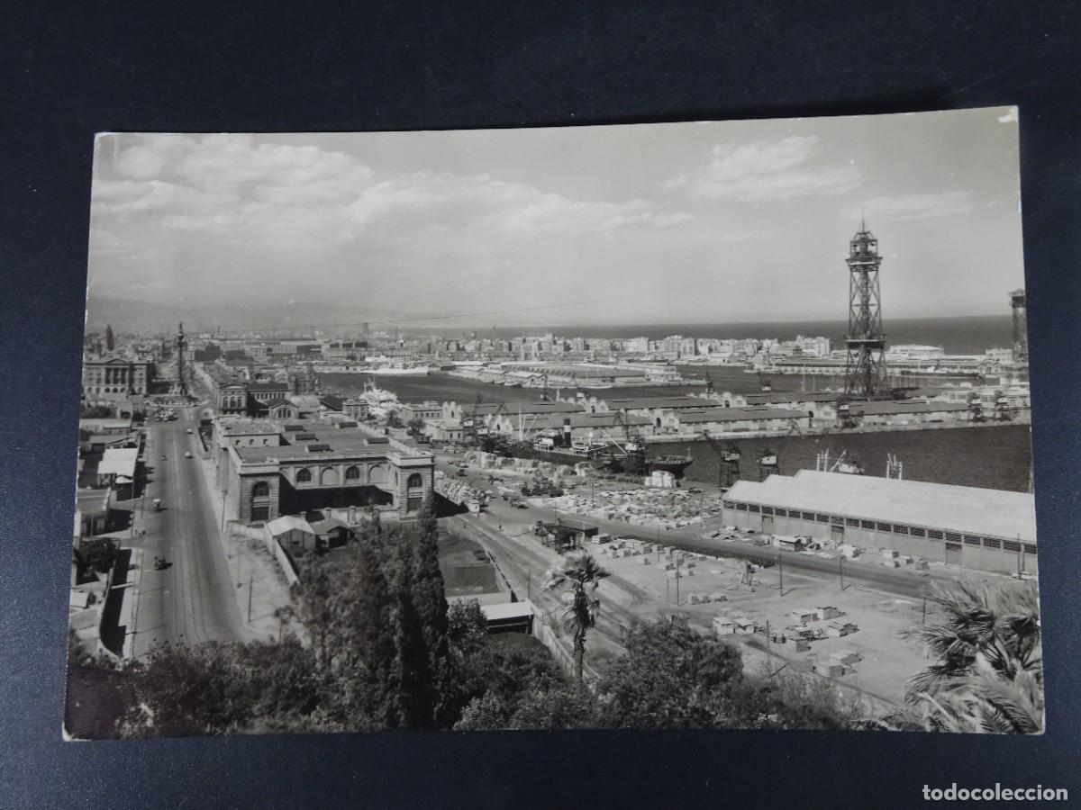Postales: ANTIGUA POSTAL FOTOGR&Aacute;FICA CPA, VISTA DEL PUERTO, BARCELONA, VER FOTOS