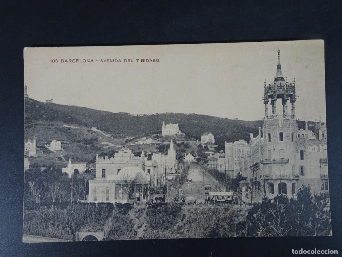 Postales: ANTIGUA POSTAL CPA, AV TIBIDABO, BARCELONA, VER FOTOS