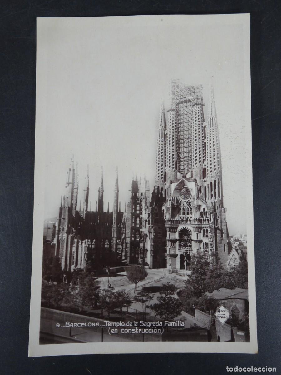 Postales: ANTIGUA POSTAL FOTOGR&Aacute;FICA CPA, SAGRADA FAMILIA, BARCELONA, VER FOTOS