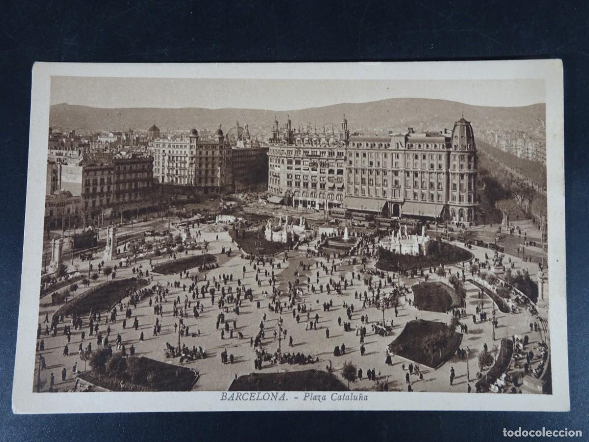 Postales: ANTIGUA POSTAL CPA, PLAZA CATALU&Ntilde;A, BARCELONA, VER FOTOS