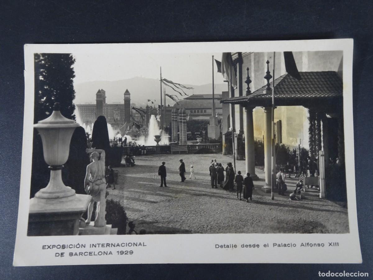 Postales: ANTIGUA POSTAL CPA, EXPO 1929, DETALLE DESDE EL PALACIO ALFONSO XIII, BARCELONA, VER FOTOS