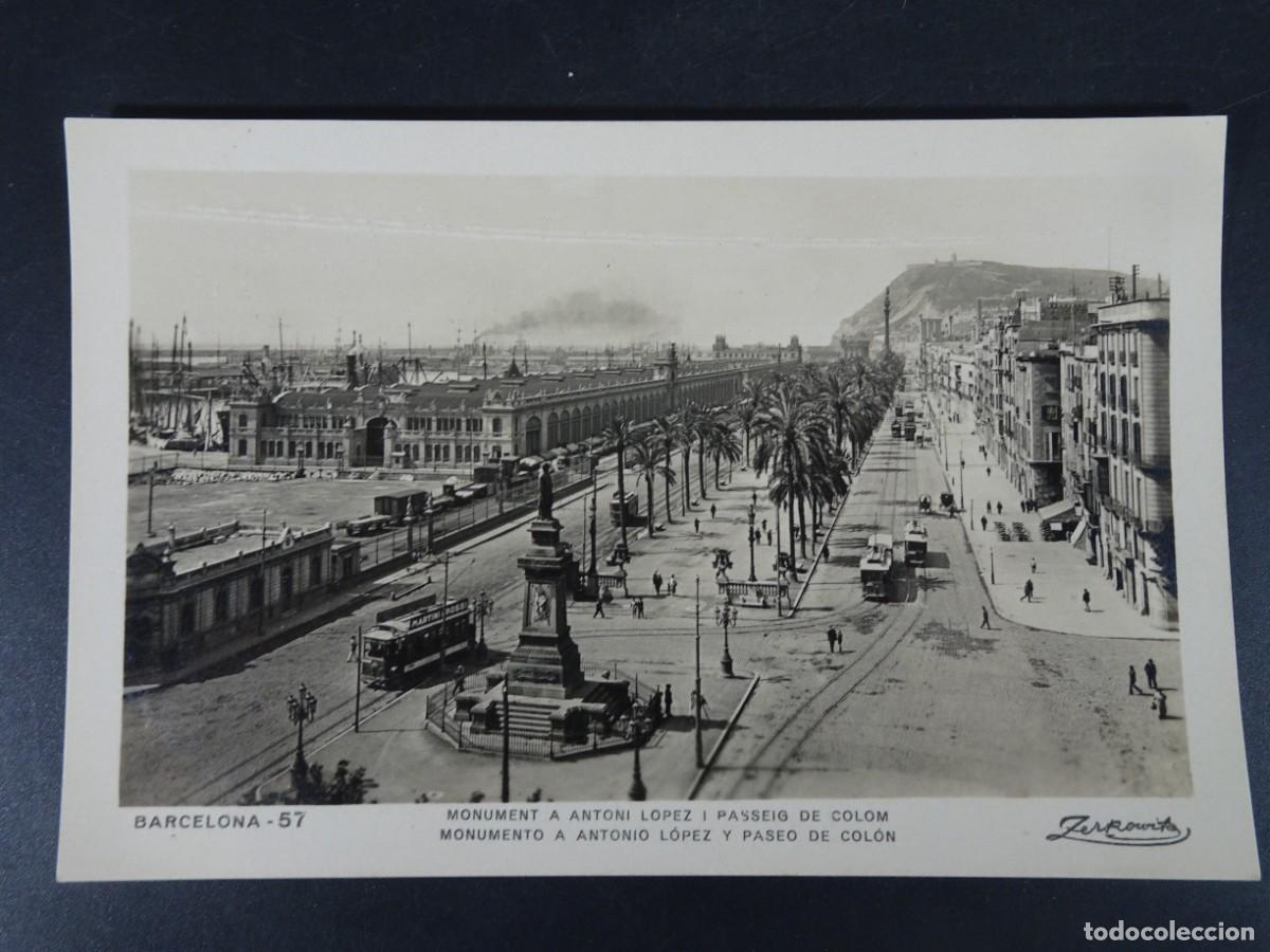 Postales: ANTIGUA POSTAL CPA, MONUMENTO ANTONIO LOPEZ, BARCELONA, VER FOTOS
