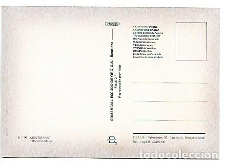 Postales: ROCA FORADADA.- MONTSERRAT - BARCELONA - Foto 2