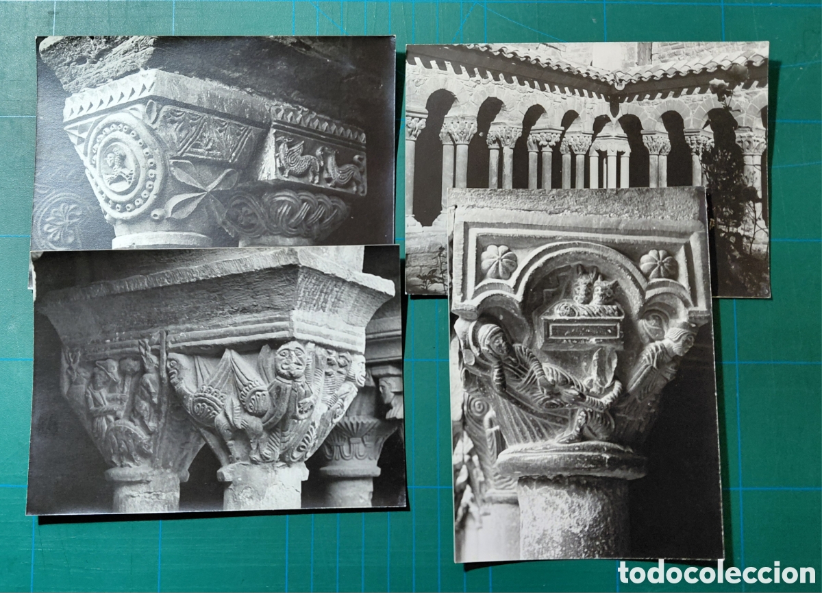 Postales: SANTA MARIA DE L'ESTANY / MONESTIR ROMANIC /4 POSTALES FOTOGRAFICAS / SIN FRANQUEAR