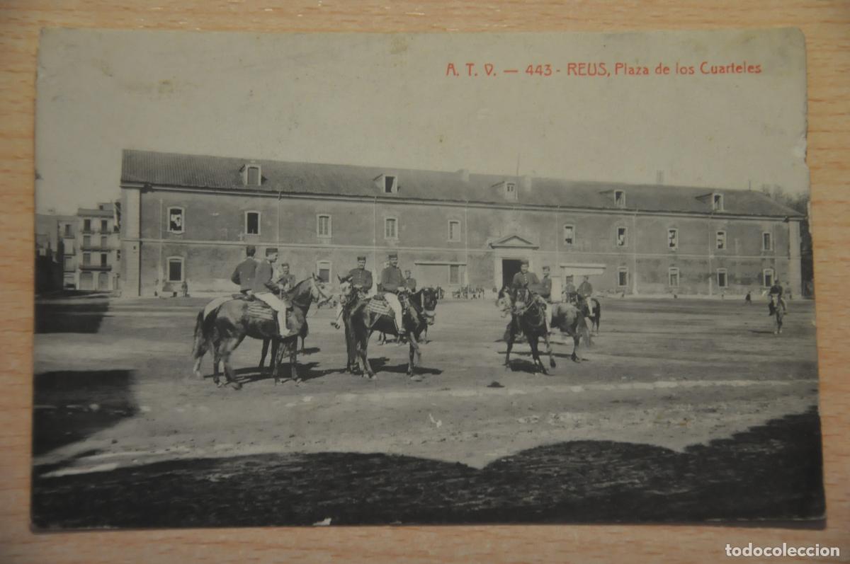 Postales: postal reus plaza de los cuarteles atv 443