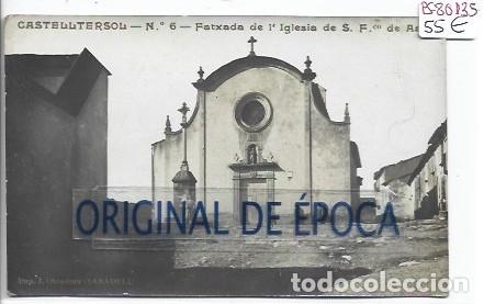 Postales: (PS-80135)POSTAL FOTOGRAFICA DE CASTELLTERSOL-FATXADA DE L&acute;IGLESIA DE S.FCO.DE ASIS.N&ordm;6.J.OBRADORS