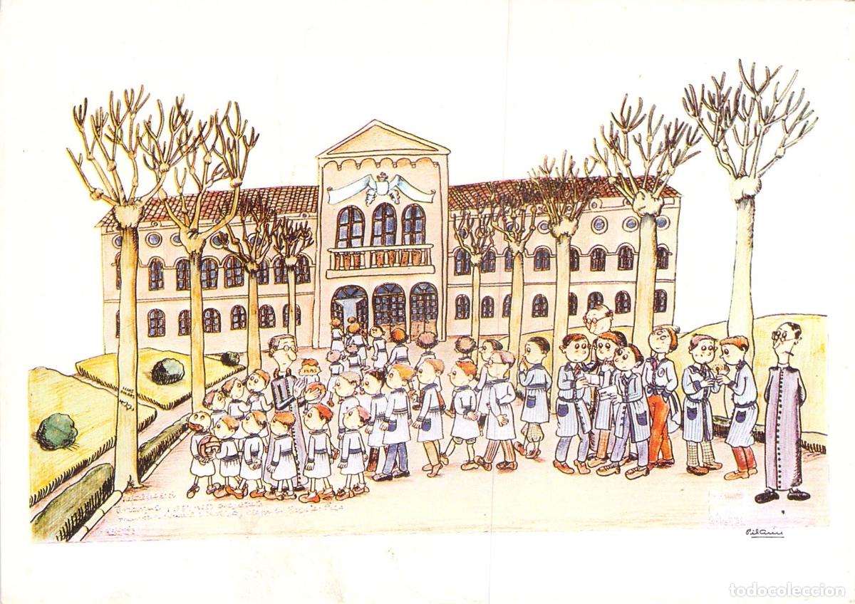Postales: Postal Ilustrada del Reial Col&middot;legi Terrassenc en Terrassa