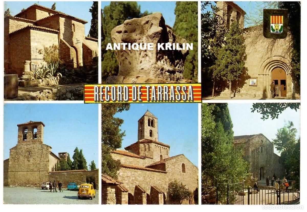 Postales: TARRASSA N&ordm; 7 DIFERENTS ASPECTES / ESCUDO DE ORO / FRANQUEADA