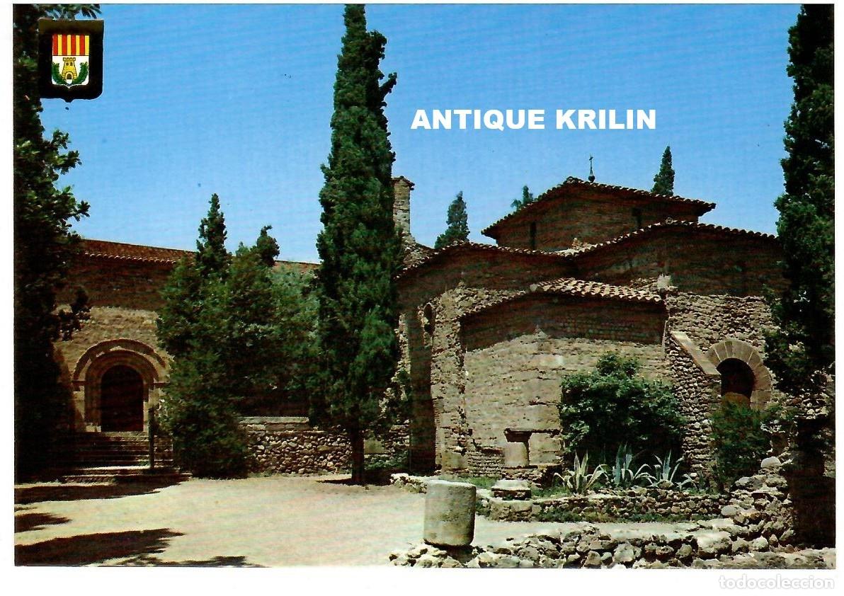 Postales: TERRASSA N&ordm; 3 ESGLESIAS ROMANICAS VISIGOTICAS SANT PERE / ESCUDO DE ORO /SIN FRANQUEAR