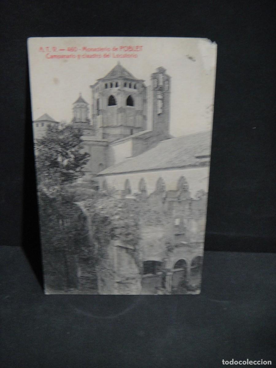 Postales: monasterio de poblet - edicion a. t. v. - circulada 1908 , sin sello