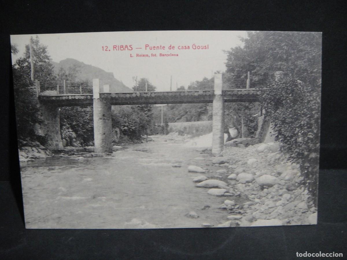 Postales: ribas , puente de casa gausi - ediciones roisin - sin circular
