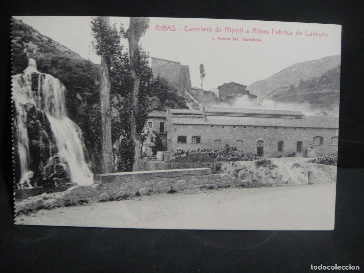 Postales: ribas , fabrica de carburos - ediciones roisin - sin circular